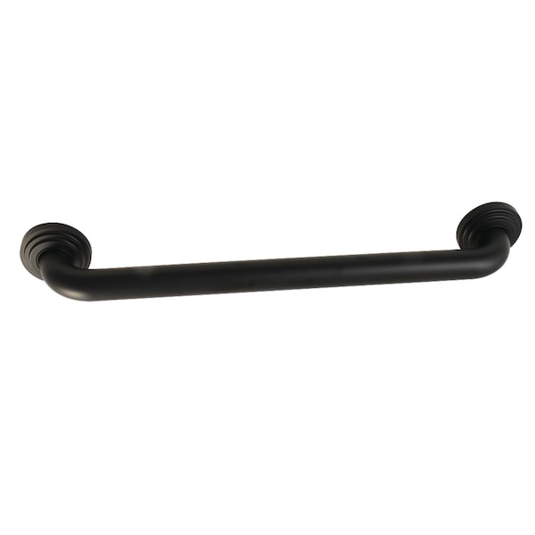 Contemporary DR214180 Milano 18" X 1-1/4" OD Decorative Grab Bar, Matte Black, 20.81 L, Brass
